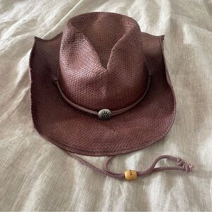 Scala NWT Brown Woven Cowboy Hat